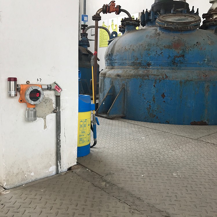 固定式可燃气体检测仪安装场地实拍图