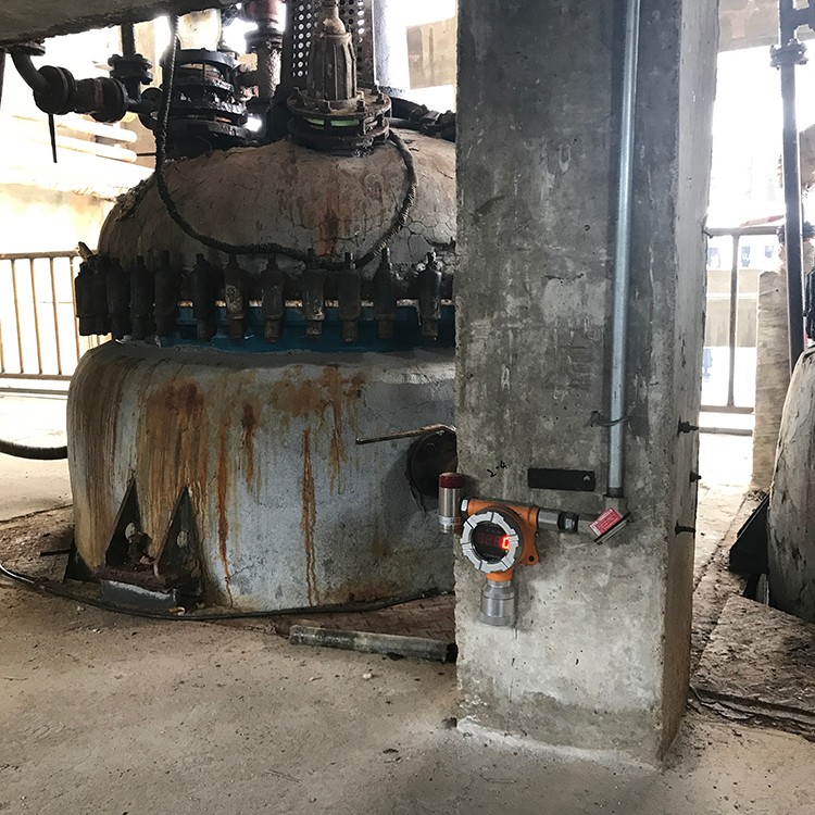 固定式可燃气体检测仪安装场地实拍图