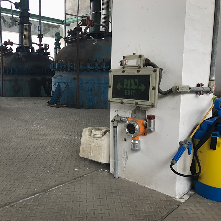 固定式可燃气体检测仪安装场地实拍图