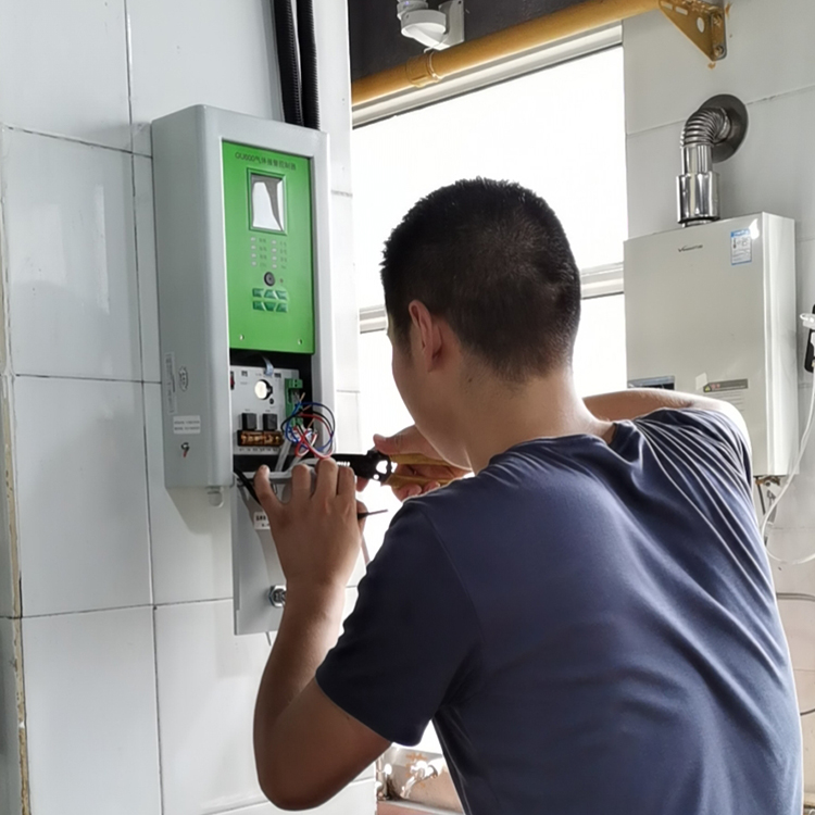 固定式可燃气体检测仪安装场地实拍图